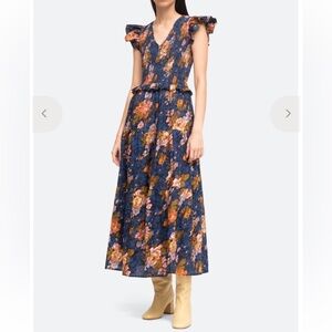 Sea NY Ines Navy Floral Dress
